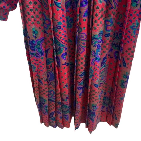 Vintage Women’s Lady Carol of New York Petites 80’s Paisley Dress size 10 - Picture 3 of 5